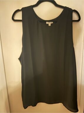 Reitmans Black Sleeveless Chiffon-Camisole
